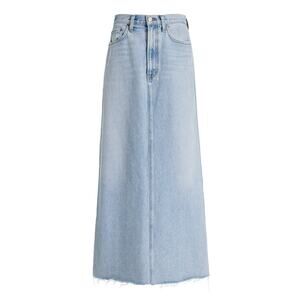 Agolde 'Hilla' Blue Denim Jean Midi Skirt Size 27